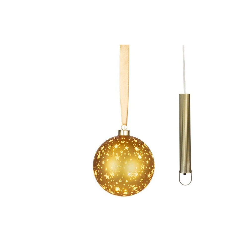 SFERA 15 LED STELLINE ORO D.14